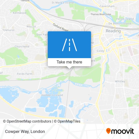 Cowper Way map