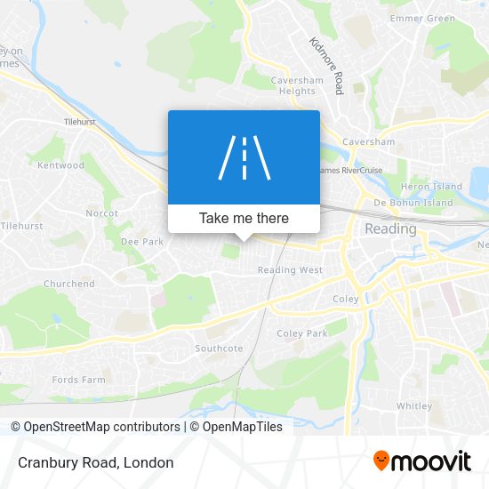 Cranbury Road map