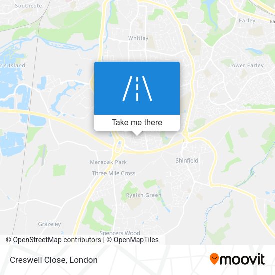 Creswell Close map
