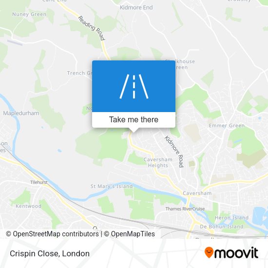 Crispin Close map