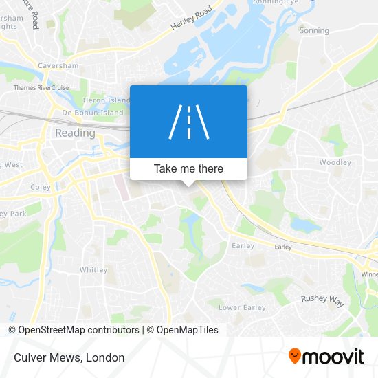 Culver Mews map