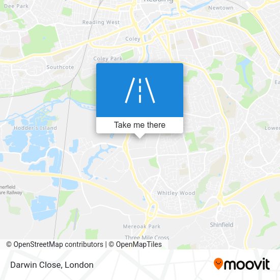 Darwin Close map
