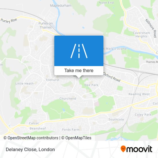 Delaney Close map