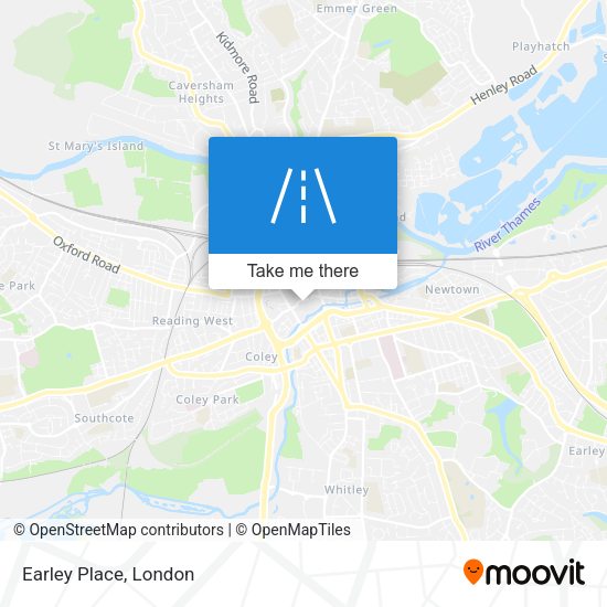 Earley Place map
