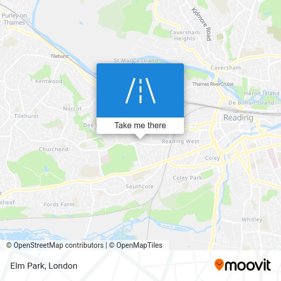 Elm Park map