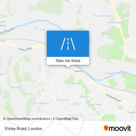 Elsley Road map