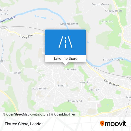 Elstree Close map
