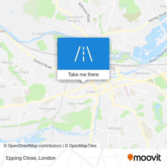 Epping Close map