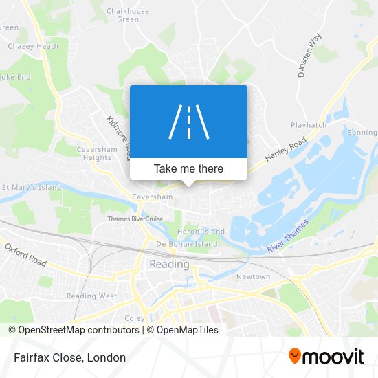 Fairfax Close map