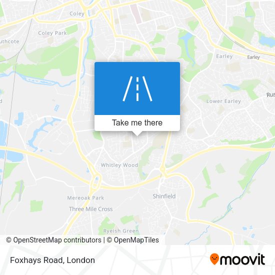 Foxhays Road map