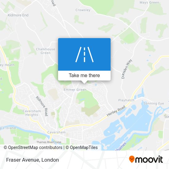 Fraser Avenue map