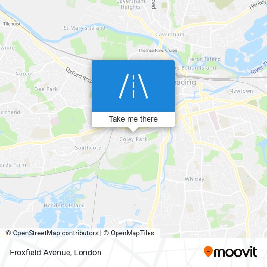 Froxfield Avenue map