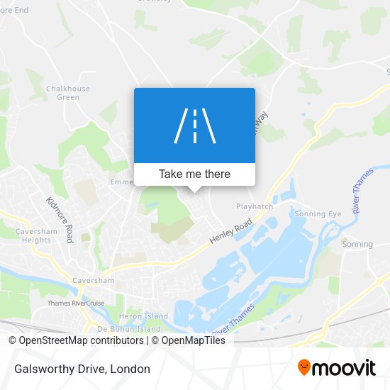 Galsworthy Drive map