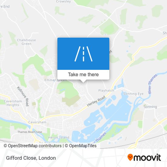 Gifford Close map