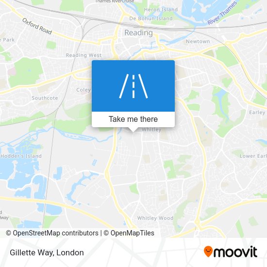 Gillette Way map