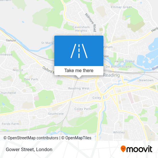 Gower Street map