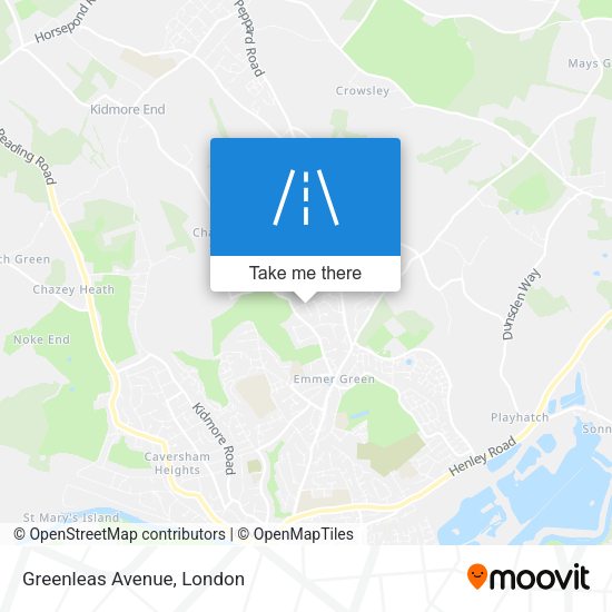 Greenleas Avenue map