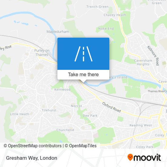 Gresham Way map