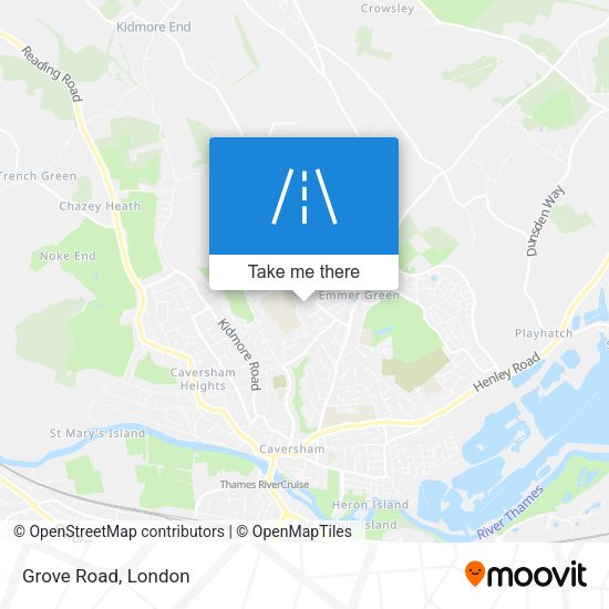 Grove Road map