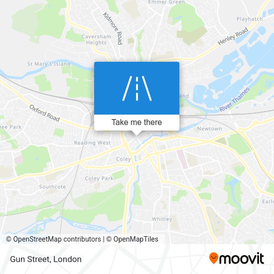 Gun Street map