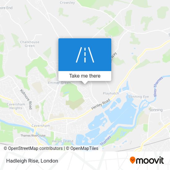 Hadleigh Rise map