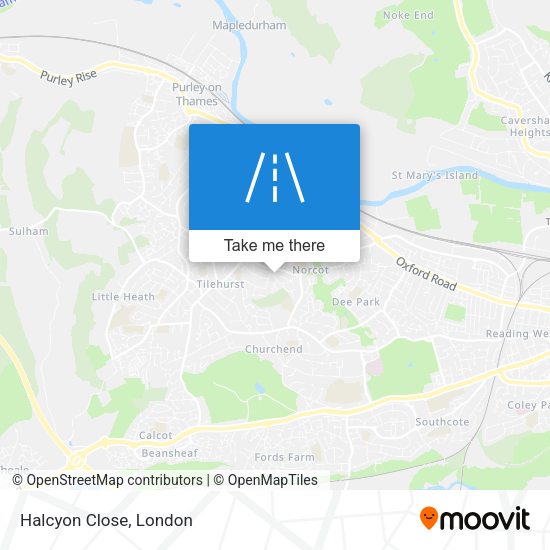 Halcyon Close map