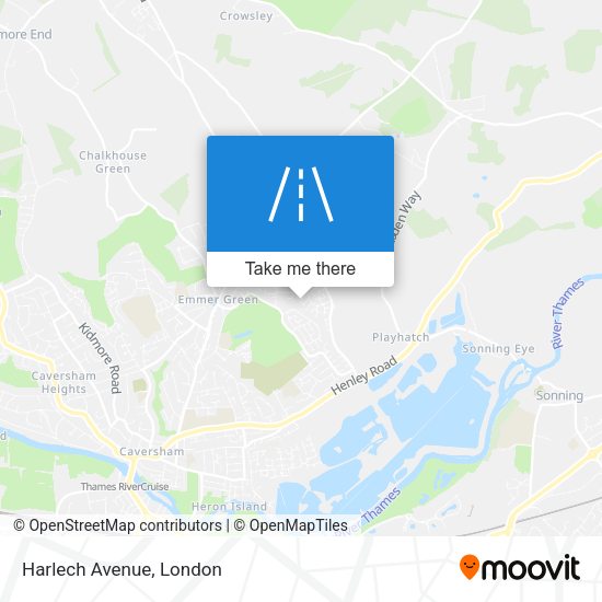 Harlech Avenue map