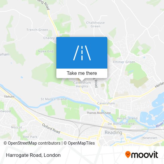 Harrogate Road map