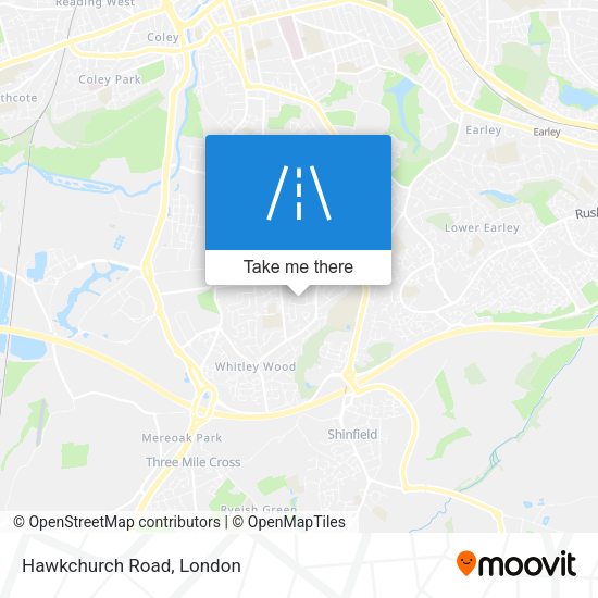 Hawkchurch Road map