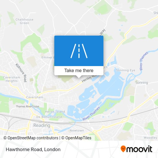 Hawthorne Road map