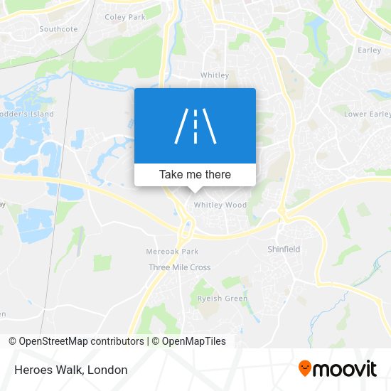 Heroes Walk map