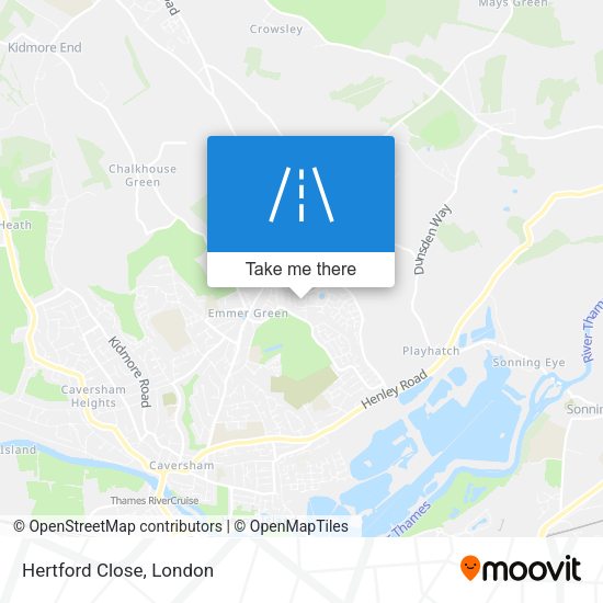 Hertford Close map