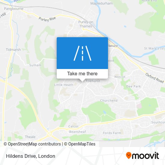 Hildens Drive map