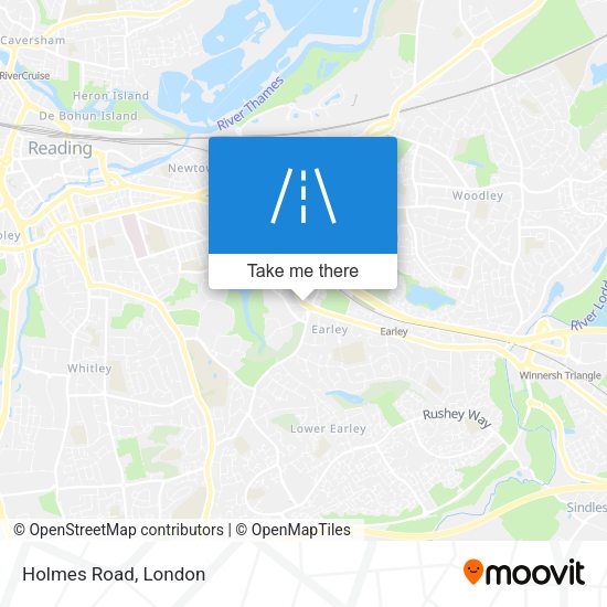 Holmes Road map