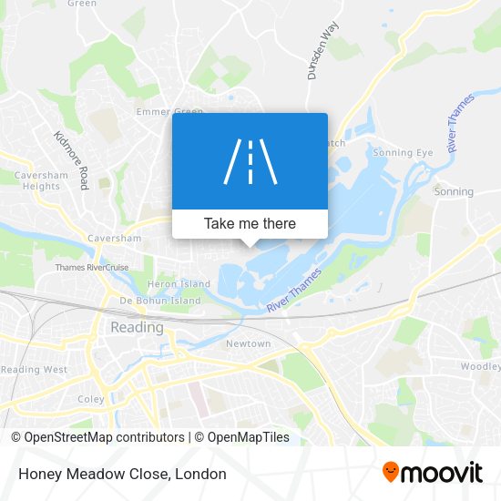 Honey Meadow Close map