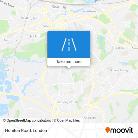 Honiton Road map