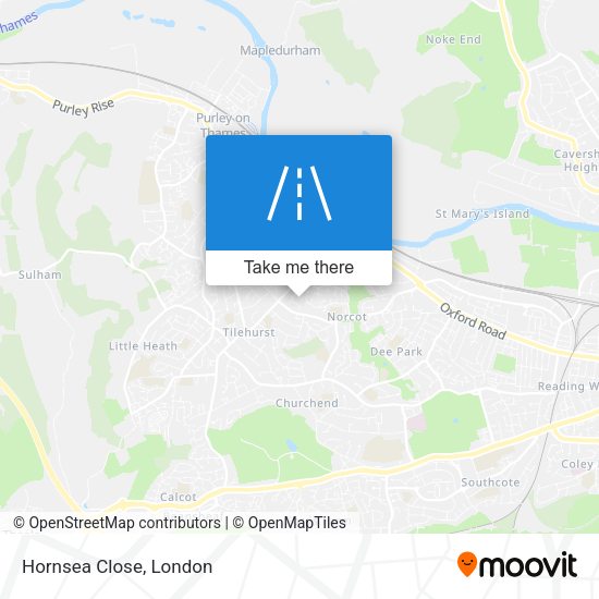 Hornsea Close map