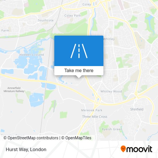 Hurst Way map