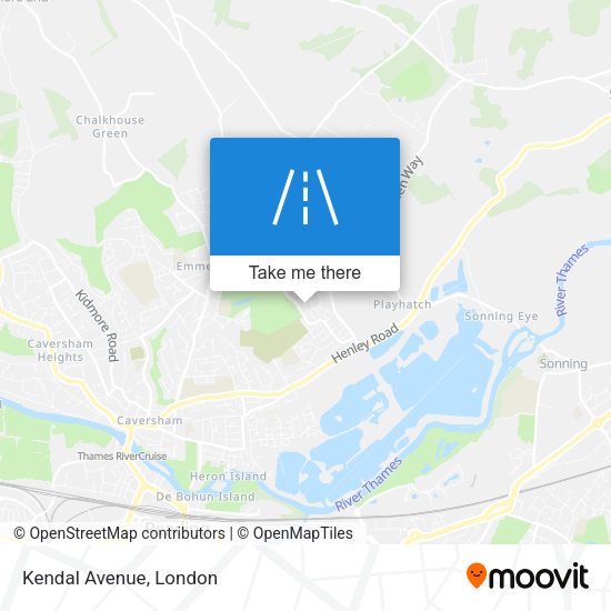 Kendal Avenue map