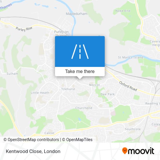 Kentwood Close map