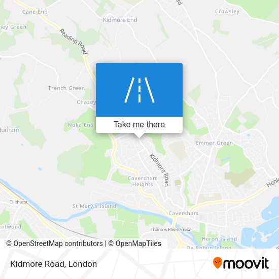 Kidmore Road map