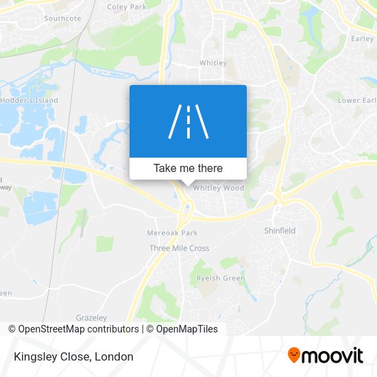 Kingsley Close map