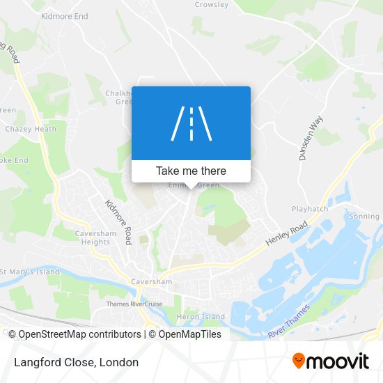 Langford Close map