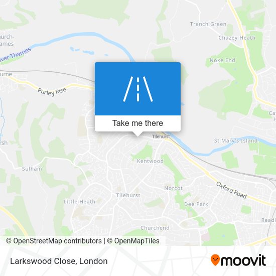Larkswood Close map