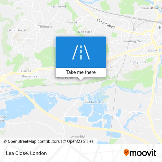 Lea Close map