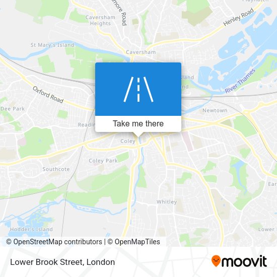 Lower Brook Street map