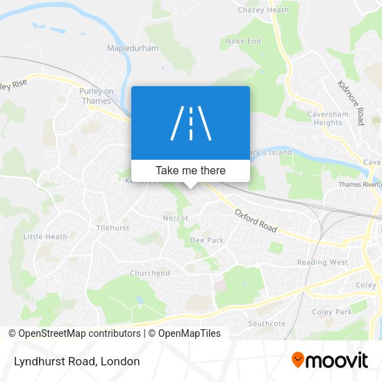 Lyndhurst Road map