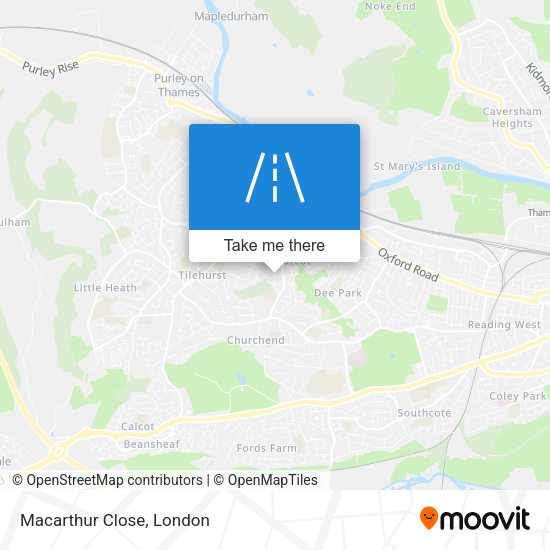 Macarthur Close map
