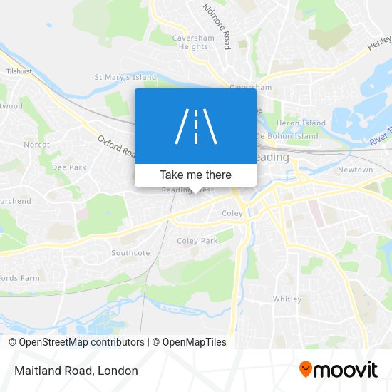 Maitland Road map