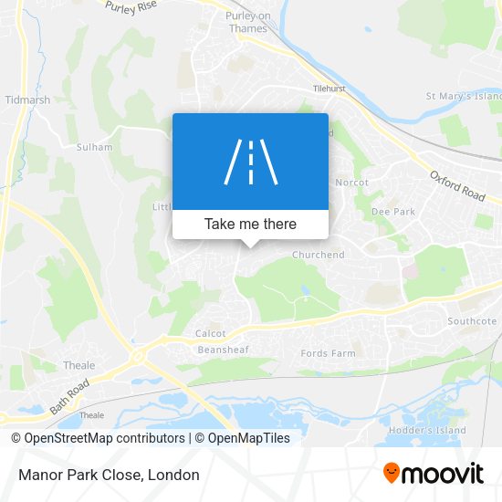 Manor Park Close map